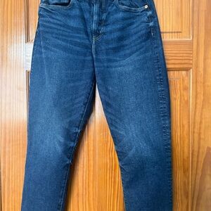 ae77 dark wash mom jean
